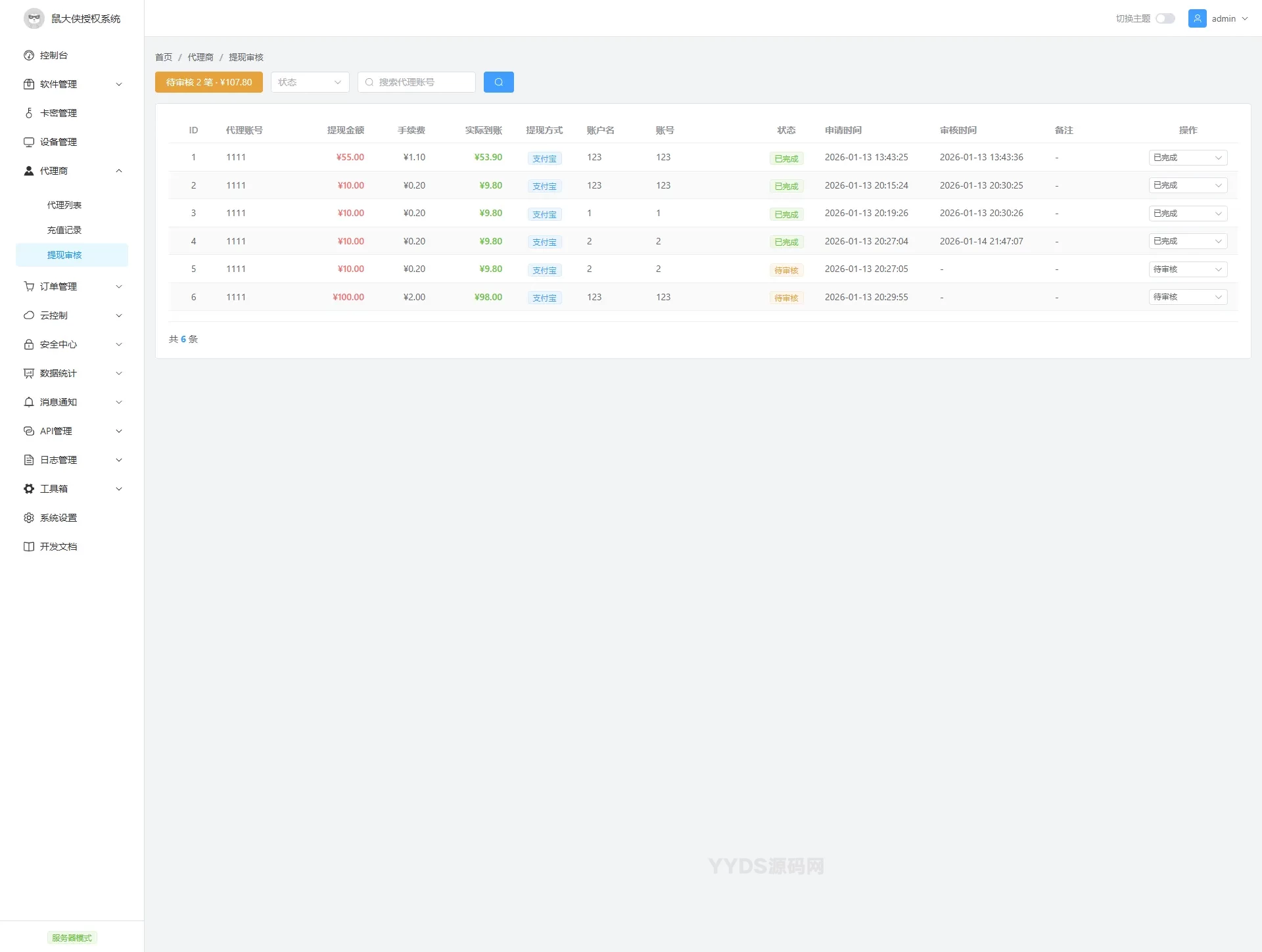 鼠大侠授权系统 V2.0